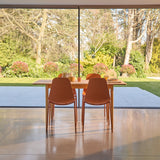 Paul Whitewash Extendable Dining Table Set - 4 Seater - Wren Orange Dining Chairs - Laura James 
