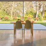 Paul Whitewash Extendable Dining Table Set - 4 Seater - Wren Green Dining Chairs 