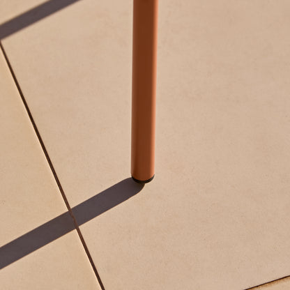 Wilder 6 Seater Blue Garden Dining Set with Ryder Burnt Orange Chairs - Laura James