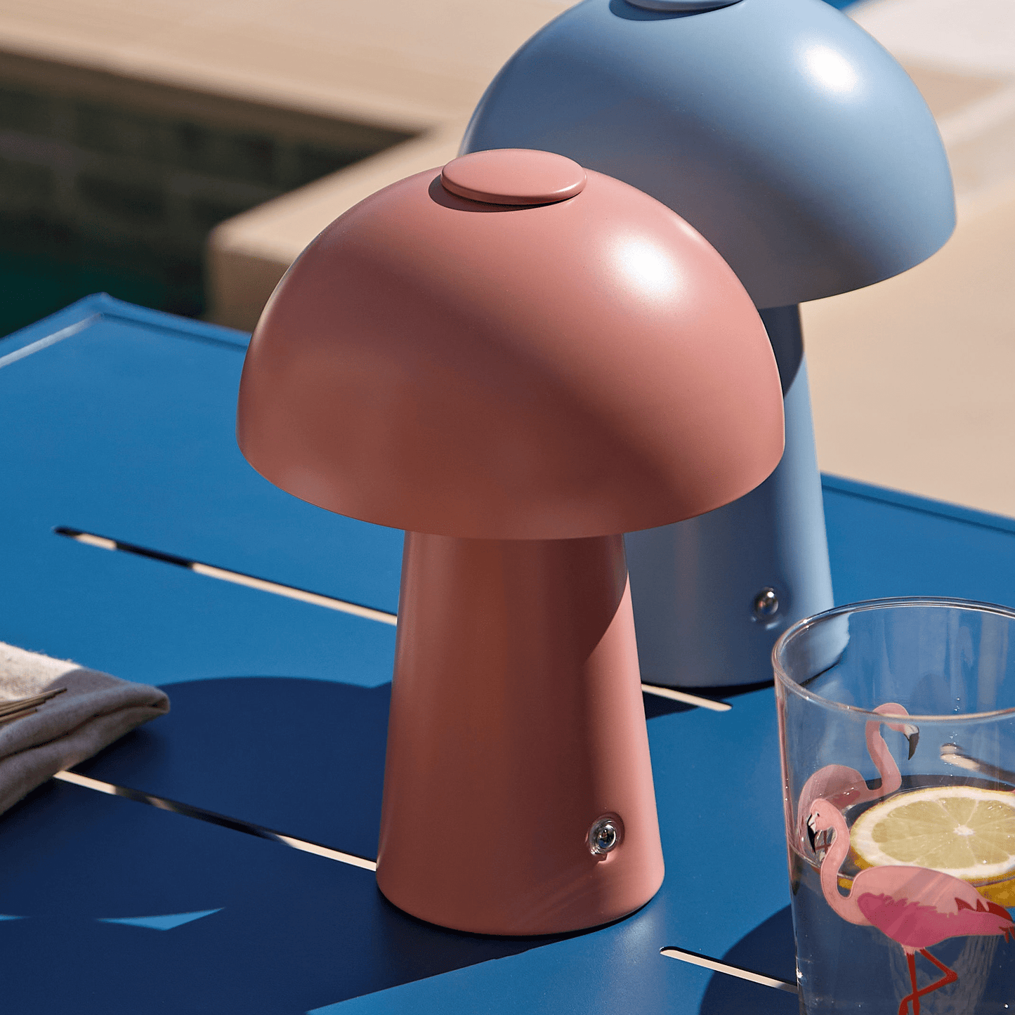 Brockhill Rechargeable Lamp - Blush Pink