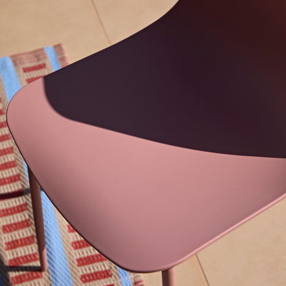 Wilder 6 Seater Blue Dining Table Set with Wren Pink Chairs - Laura James