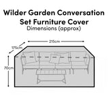 Wilder Garden Conversation Set Furniture Cover - Laura James