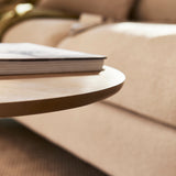 Willow Whitewash Oval Coffee Table - Laura James