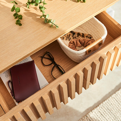 Willow Whitewash Oak Console Table