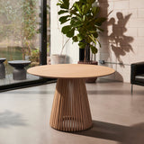 Willow Round Dining Table - Whitewash Oak