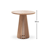 Willow Round Side Table - Whitewash Oak - Laura James 