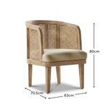 Willow Classic Oak Accent Chair - Laura James