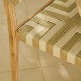 Willow 4 Seater Wooden Brushed Light Acacia Round Dining Set with Saffron Natural and Beige Chairs - Laura James