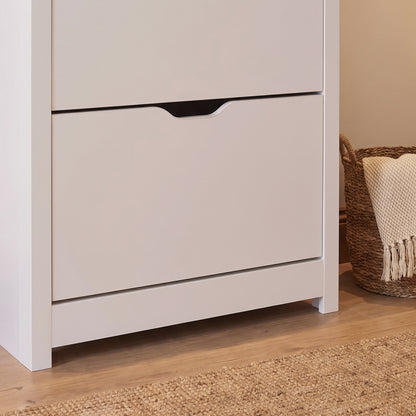 Windsor Shoe Cabinet - 2 Door - White