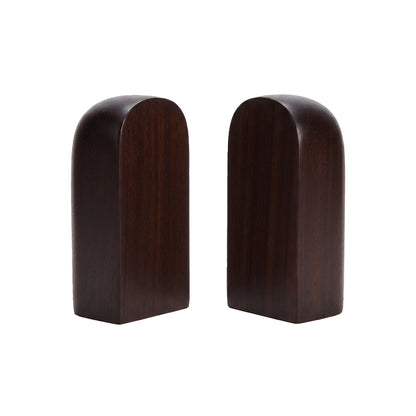 Yattendon 17cm Bookend Set of 2 - Coffee Brown Mango Wood - Laura James 