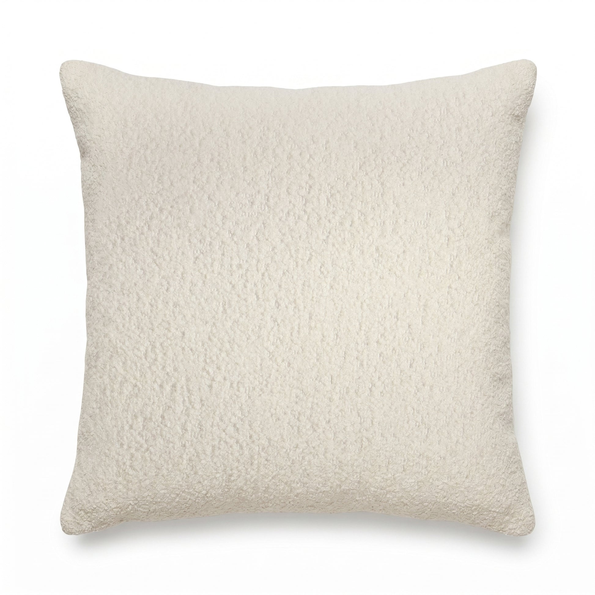 Yelden 50x50cm Scatter Cushion Cover - Chalk White Boucle - Laura James 