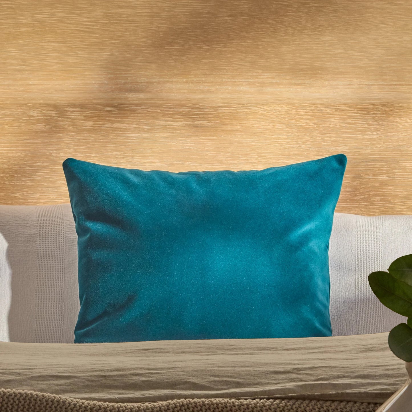 Yelden 50x50cm Scatter Cushion Cover - Deep Teal Velvet - Laura James 