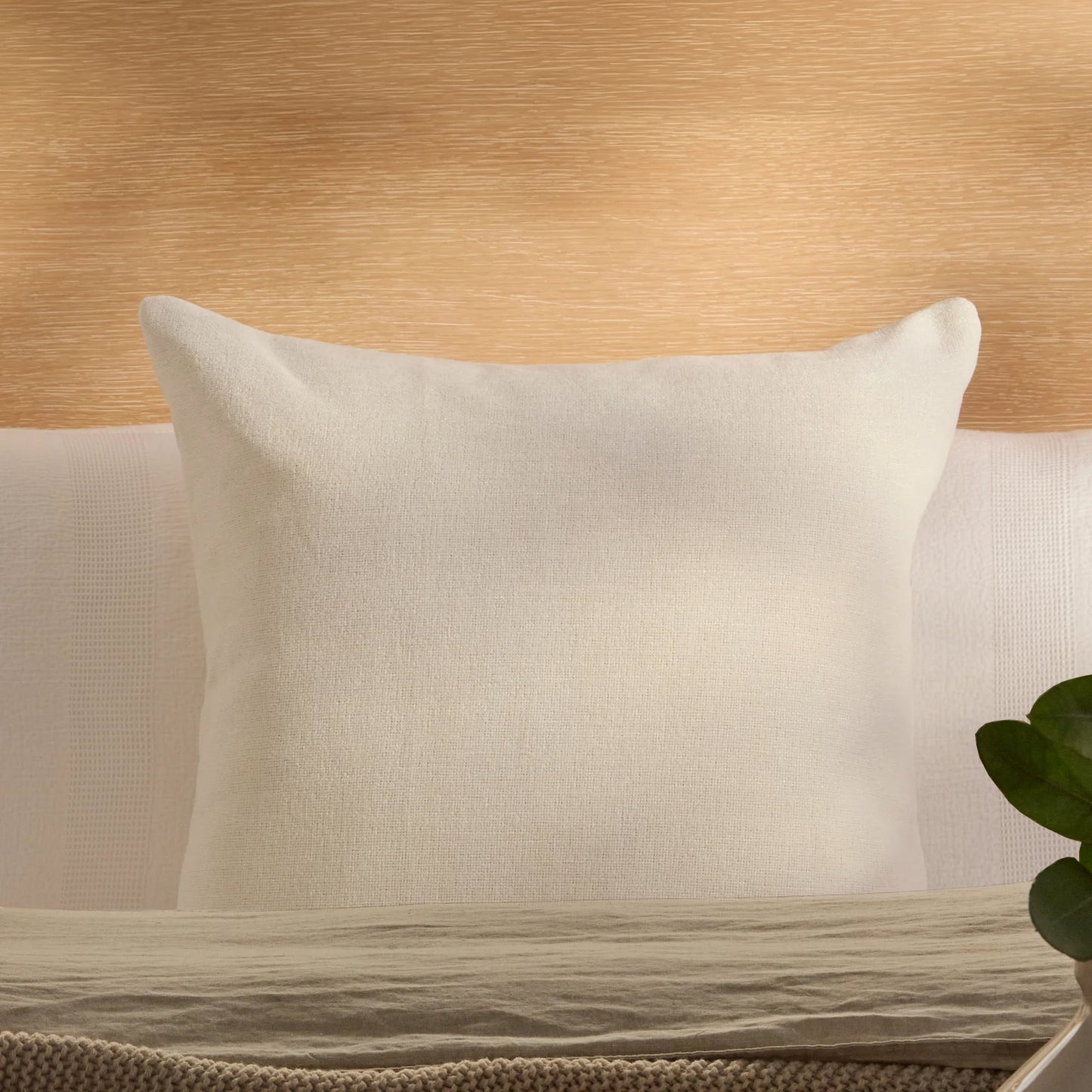 Yelden 50x50cm Scatter Cushion Cover - Oyster White - Laura James 