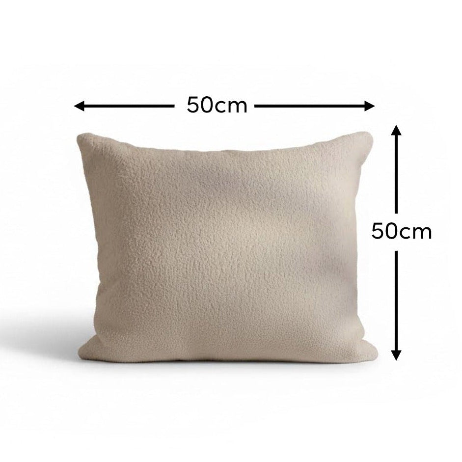 Yelden 50x50cm Scatter Cushion Cover - Chalk White Boucle - Laura James