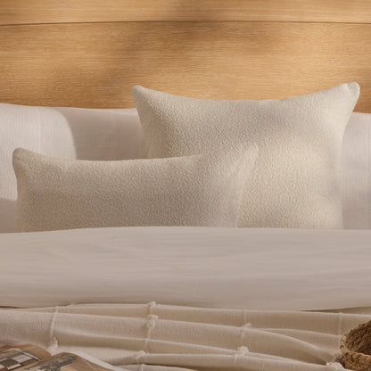 Yelden 50x50cm Scatter Cushion Cover - Light Beige Boucle - Laura James