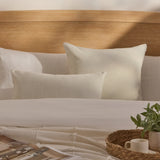Yelden 50x50cm Scatter Cushion Cover - Oyster White - Laura James