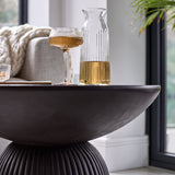 Zaliki Concrete Coffee Table - Black - Laura James 
