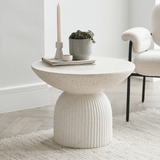 Zaliki Concrete Coffee Table - Pearl Terrazzo - Laura James 