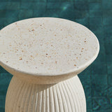 Zaliki_35cm_Concrete_Round_Side_Table_Paprika_Terrazzo