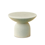 Zaliki 60cm Round Coffee Table - Paprika Mother of Pearl Terrazzo