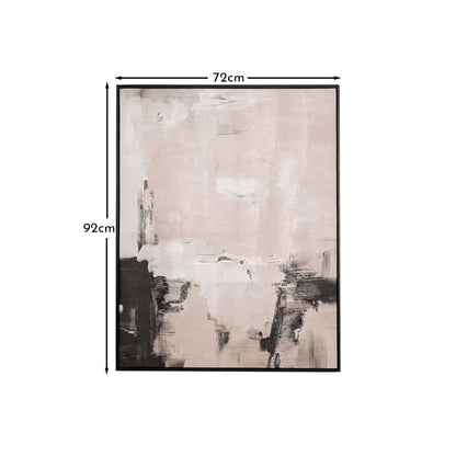 Walsden 92x72cm Abstract Wall Art - Black Frame - Laura James