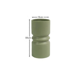 Ackton 25cm Ceramic Vase - Sage Green