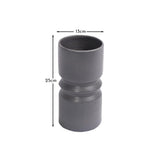 Ackton 25cm Ceramic Vase - Grey