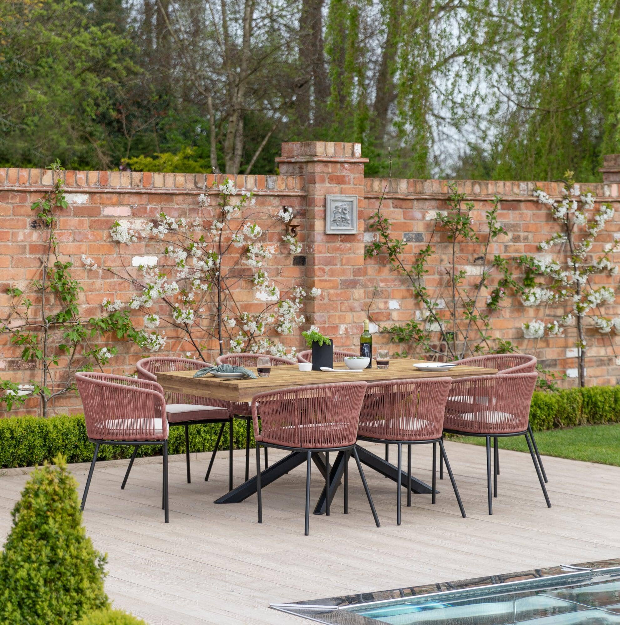 The brick outdoor furniture top