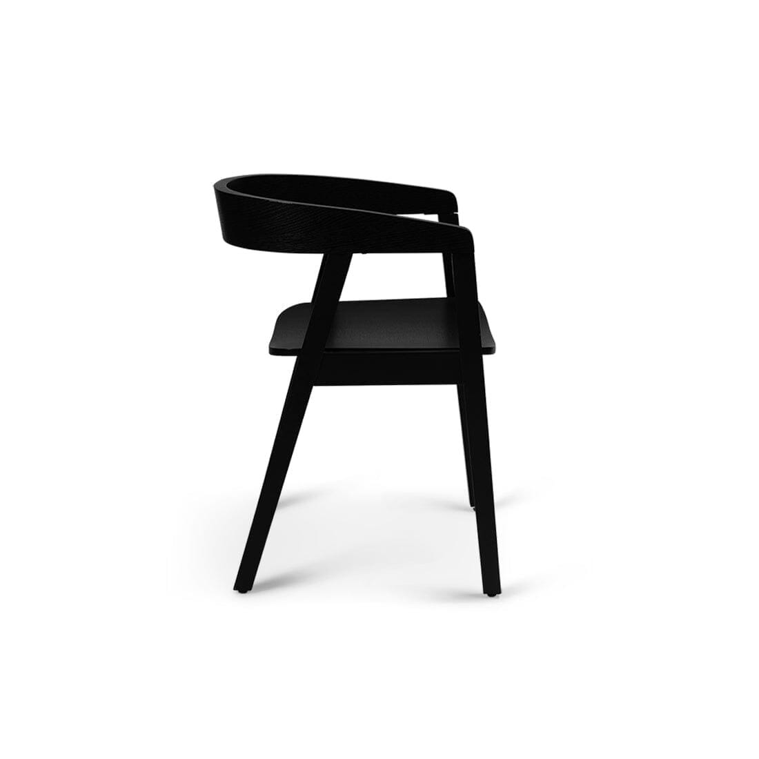 Amelia Black dining table Set - 6 seater - Ella Black wooden chairs