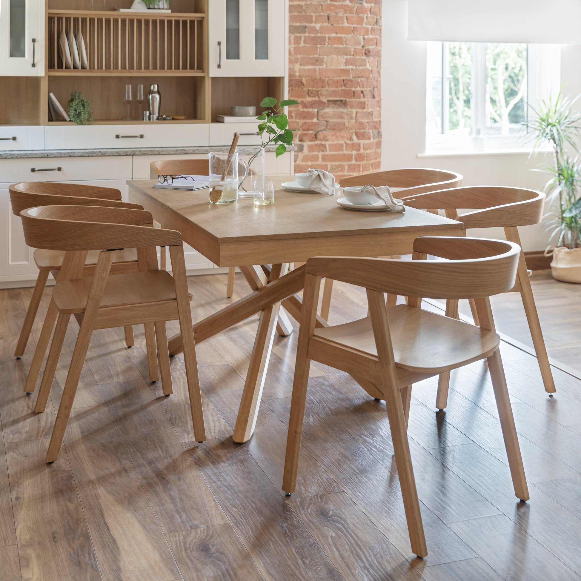 Solid Oak Dining Solid Wood Dining Table Chairs Muji Seater Solid