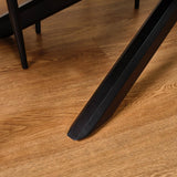 OUTLET - Amelia Black Wood Dining Table - Non Extendable