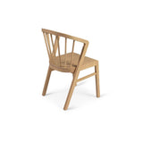 Amelia Whitewash Dining Table Set - 6 Seater - Light Oak Spindle Back Chairs