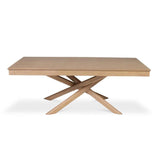 Amelia Whitewash Wood Dining Table - Non Extendable - Laura James 