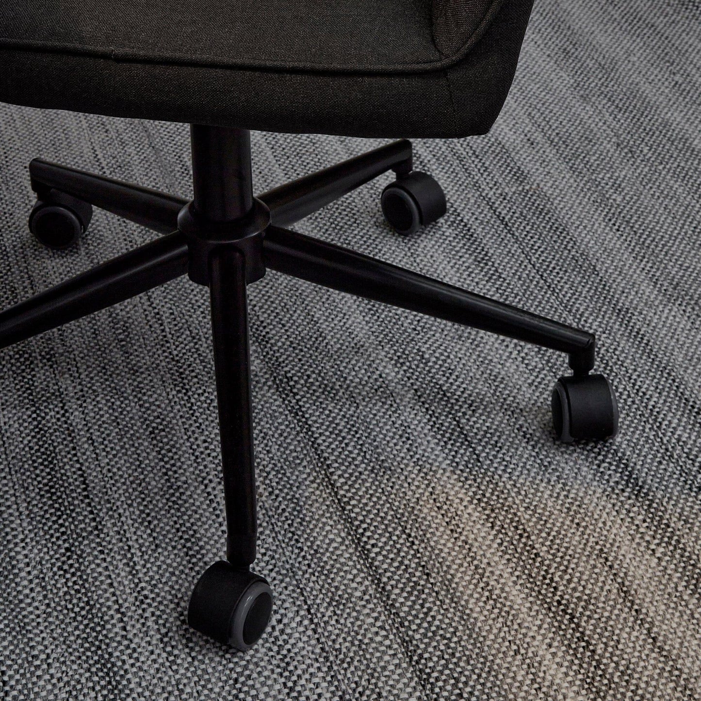 Anna Office Chair - Dark Grey with Black Legs - Laura James