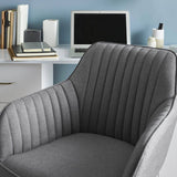 Anna Swivel Office Chair - Grey - Laura James 