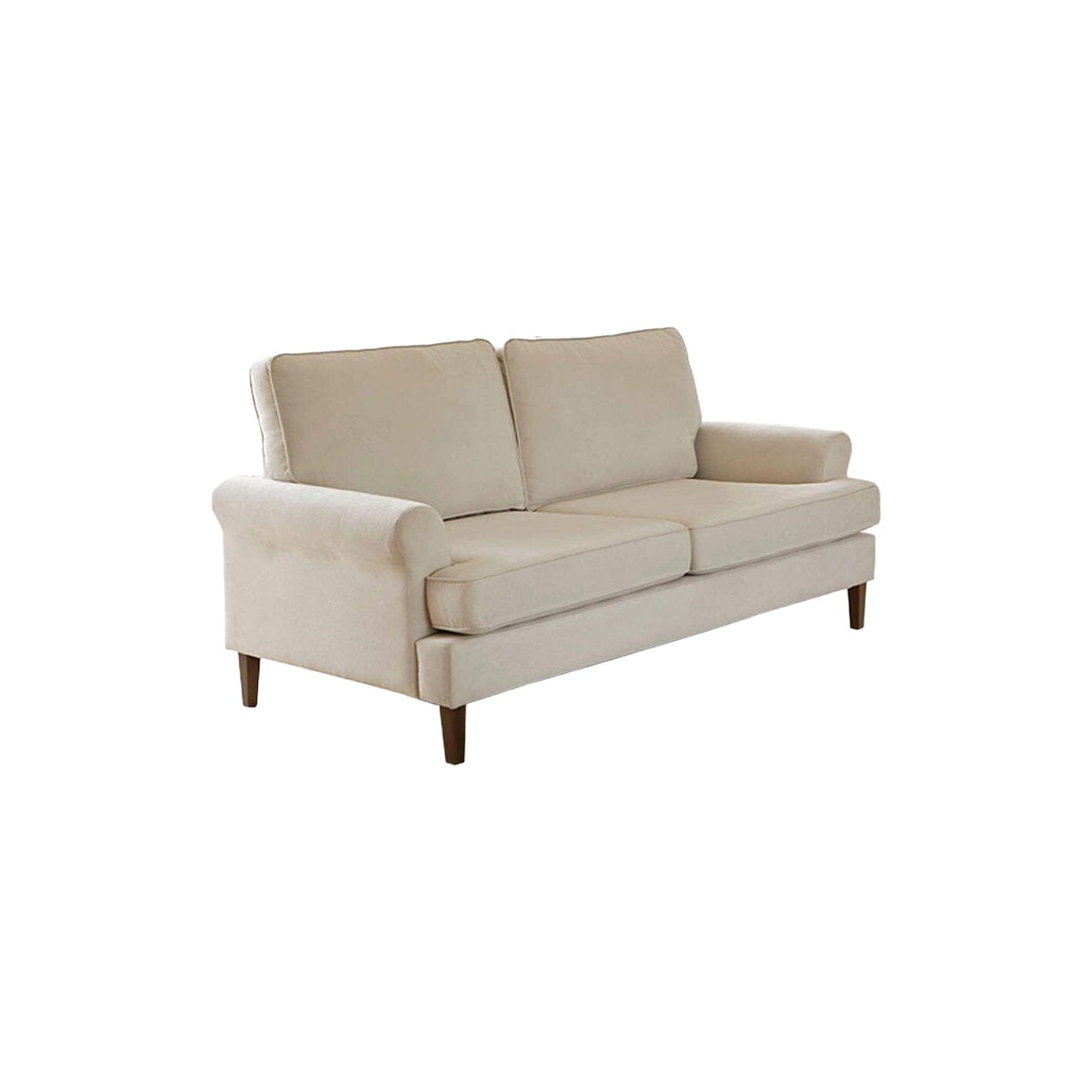 Annabelle medium sofa - 3 seater - Natural Ivory with Dark Oak Legs - Laura James