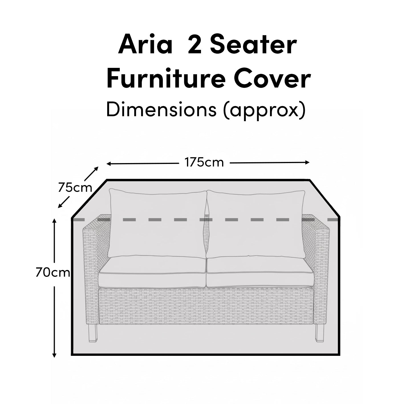 Aria  Seater Furniture Cover - Laura James