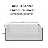 Aria 3 Seater Furniture Cover - Laura James