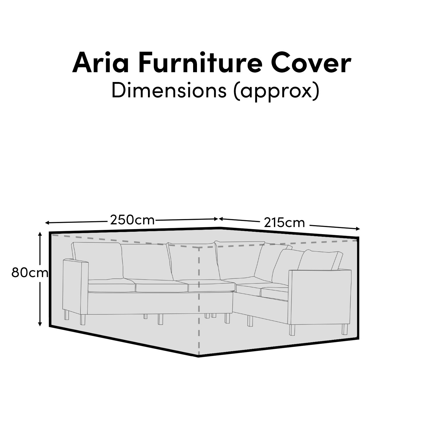 Aria Corner Sofa Furniture Cover - Laura James 