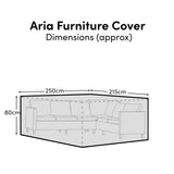 Aria Corner Sofa Furniture Cover - Laura James 