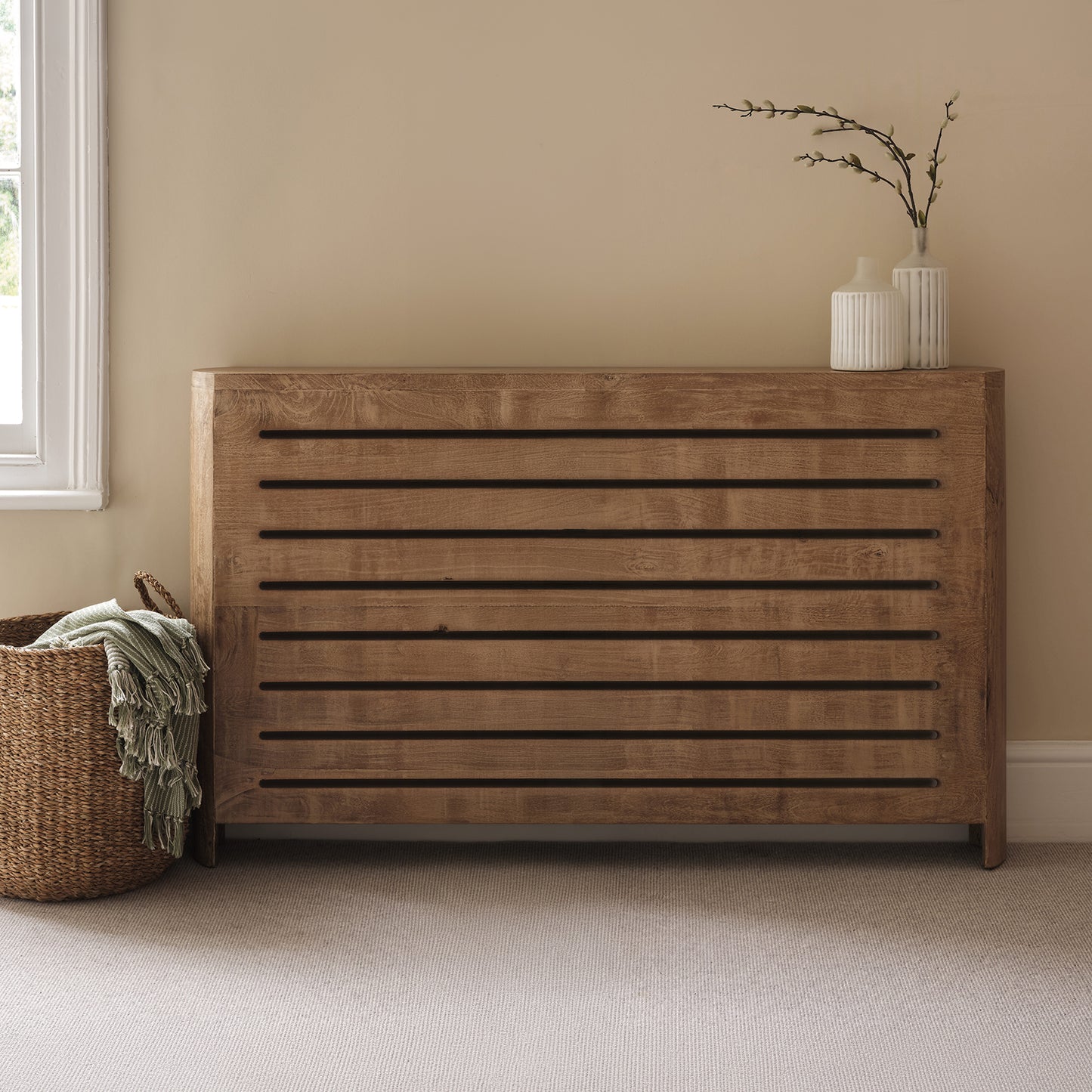 Asha Large Radiator Cover - Almond Brown - Laura James 