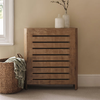Asha Small Radiator Cover - Almond Brown - Laura James 