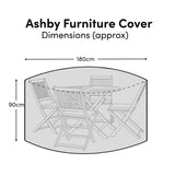 Medium Round Garden Furniture Cover - Ashby - Kemble -  Ezra - Laura James