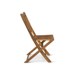 Ashby Wooden Armless Garden Folding Chairs - Set of 2 - Laura James