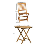 Ashby 2 Seater Wooden Bistro Set - Laura James