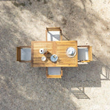 Aspen 4 Seater Wooden Extendable Garden Dining Set - Laura James