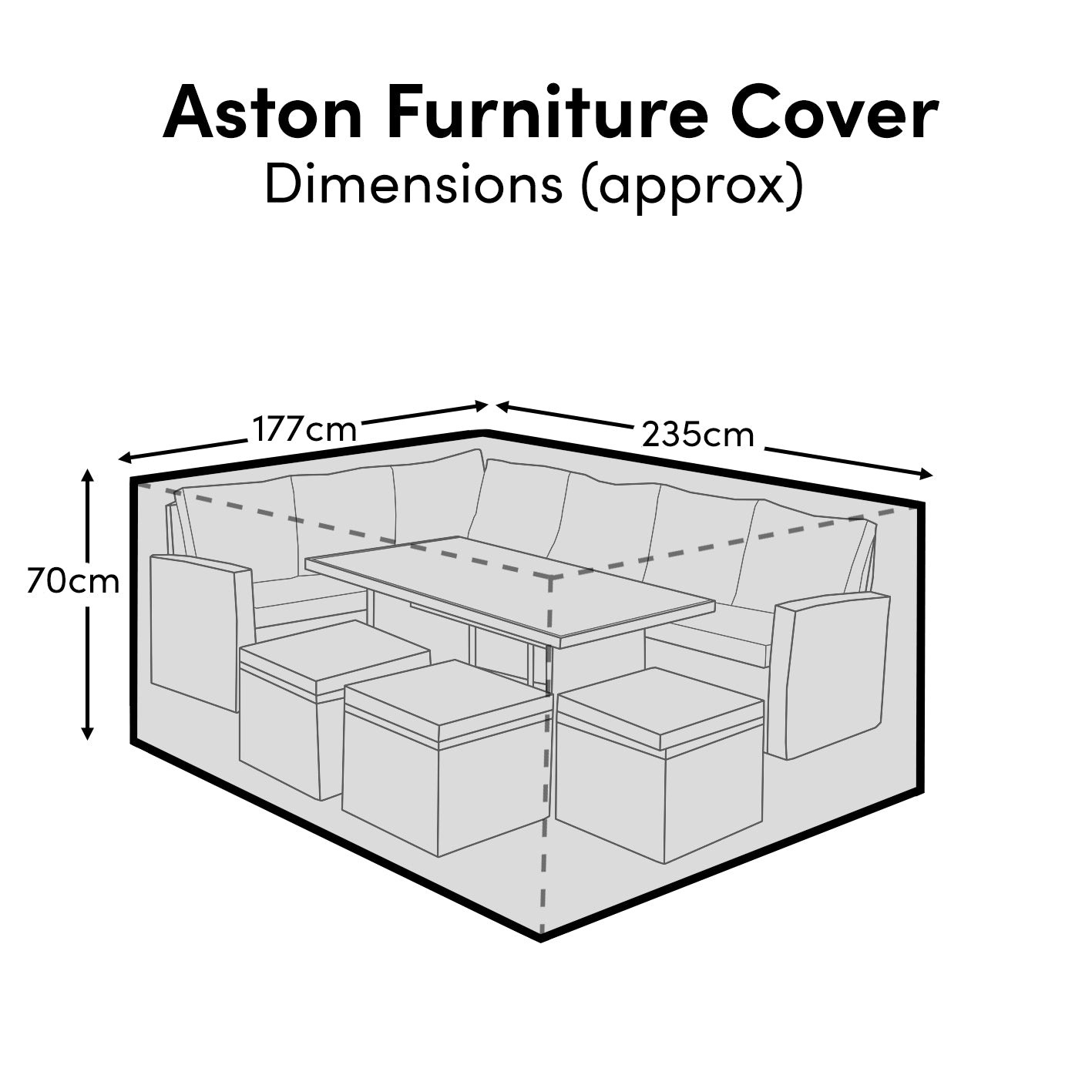 Aston Raincover - 235x177x70cm