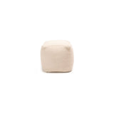 OUTLET - Atcham Wool & Cotton Ottoman Stool - Clay/Natural