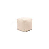 OUTLET - Atcham Wool & Cotton Ottoman Stool - Clay/Natural
