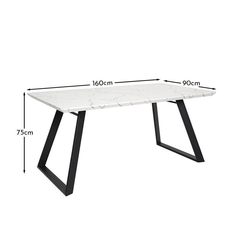 Atlas Marble Top Dining Table